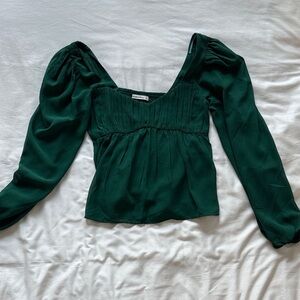 Abercrombie- Green Long Sleeve